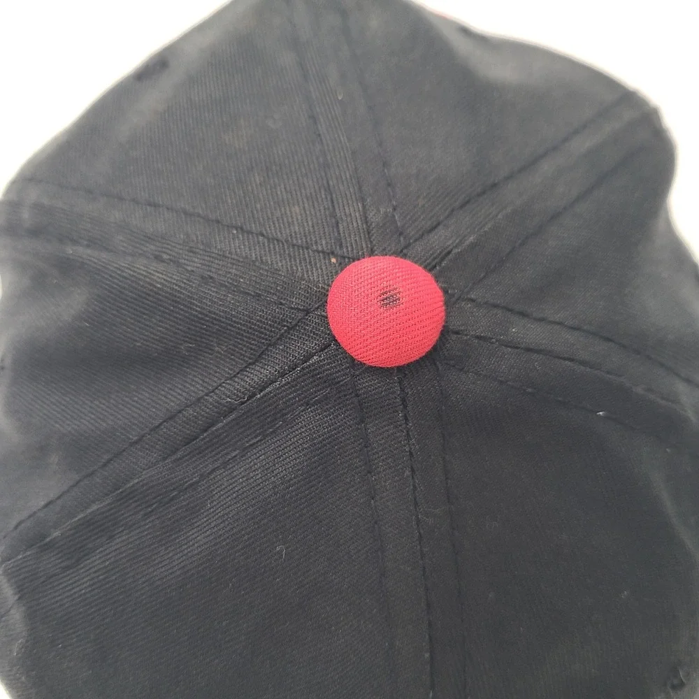 Vintage Chicago Bulls Hat Snapback‎ The G Cap Black Red NBA Basketball 90s Men